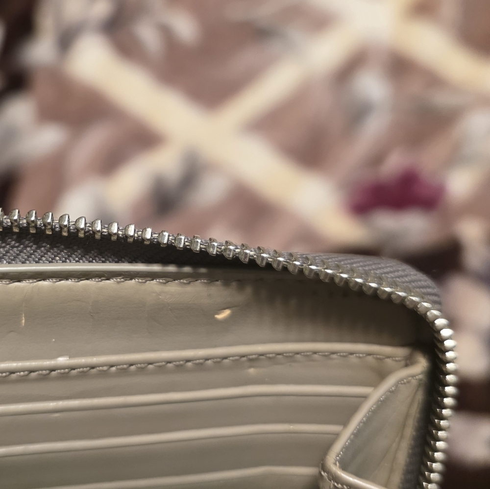 Coach Gray Snake Pattern Wallet - image 14